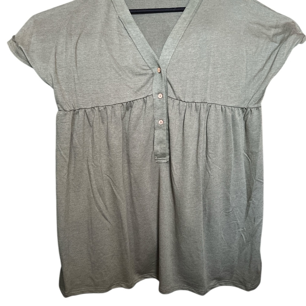 Green Cap Sleeve Buttoned Swim Coverup new with tags size XL